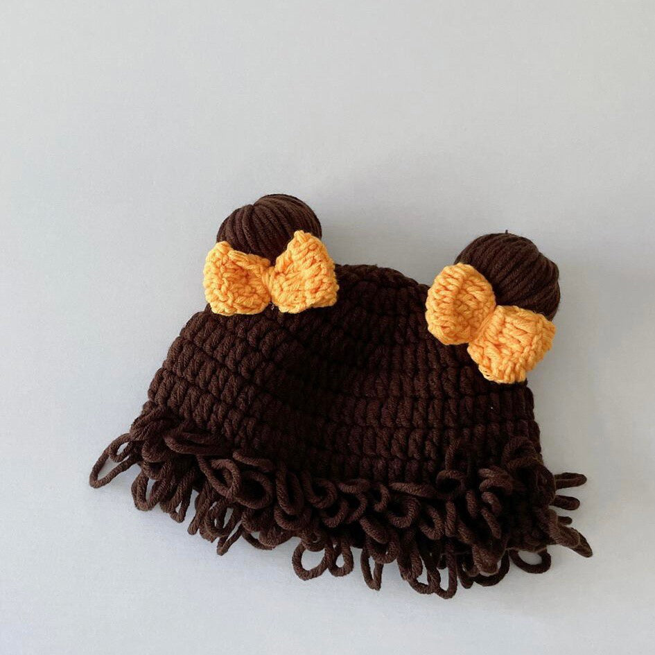 0-3 thn || Topi Wig Korea Bayi Rambut Palsu Newborn Anak Polos Kupluk Karakter Lucu Emen Anak Impor Catalog OIMG OK