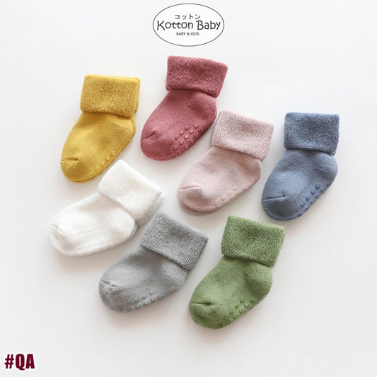 0-1 thn | KAOS KAKI BAYI ANAK IMPOR NEWBORN SOCKS UNISEX catalog QN QA