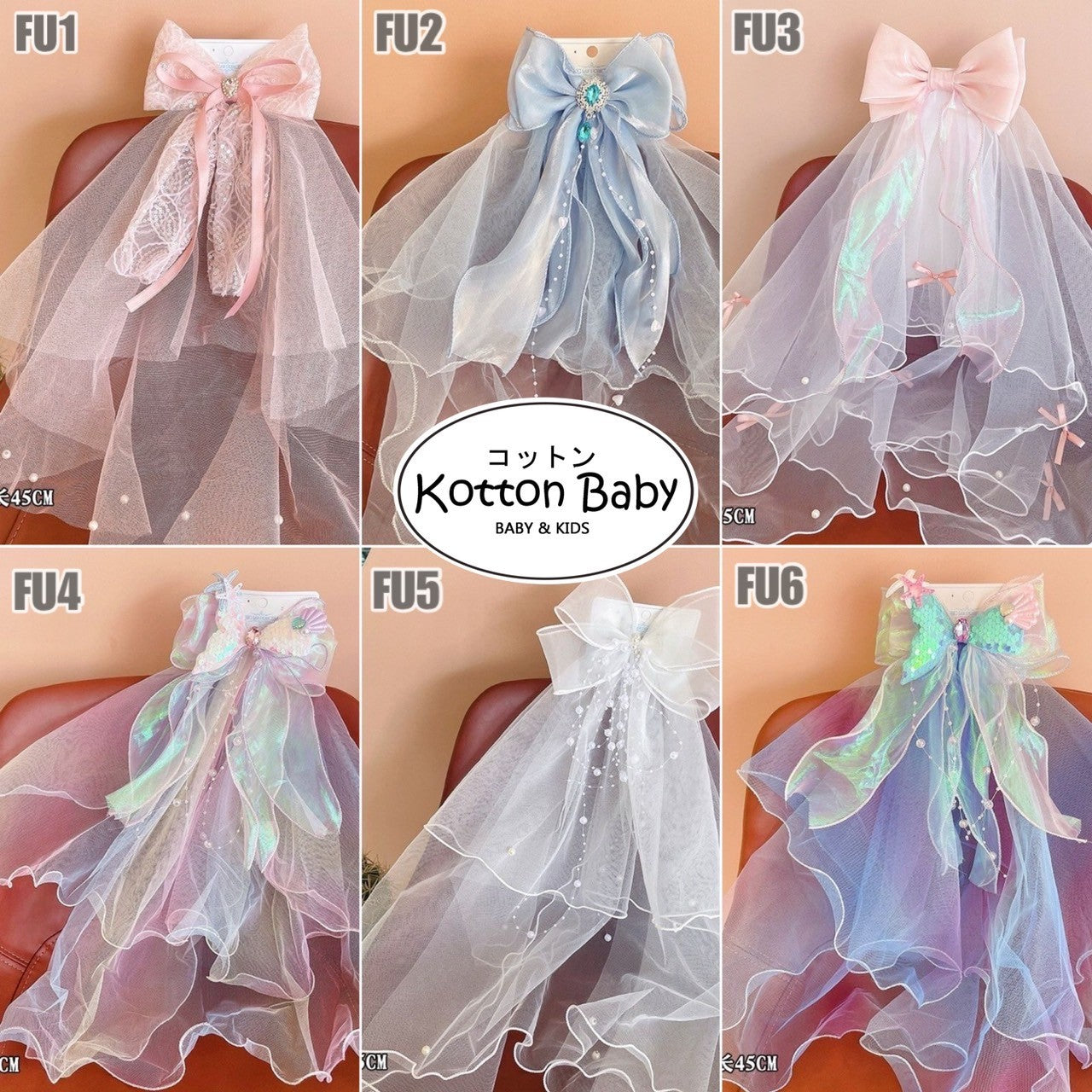 Big Bow Jepitan rambut lace princess | Pita Rambut | jepit bayi anak aksesoris kepala perempuan FU