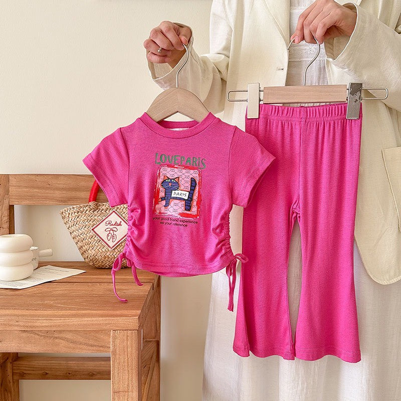 2-6 thn ||SETELAN BAJU + CELANA PANJANG (1 set) ANAK JALAN CASUAL BAJU ATASAN catalog NXTY TBT