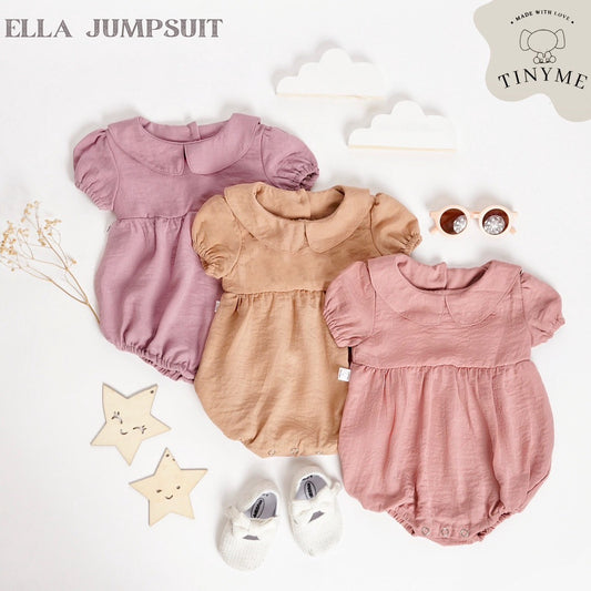 TINYME 0-18bln JUMPER RUFFLE BASIC BAYI | JUMPSUIT ROMPER BAJU PAKAIAN ANAK BABY catalog TMTM ELLA