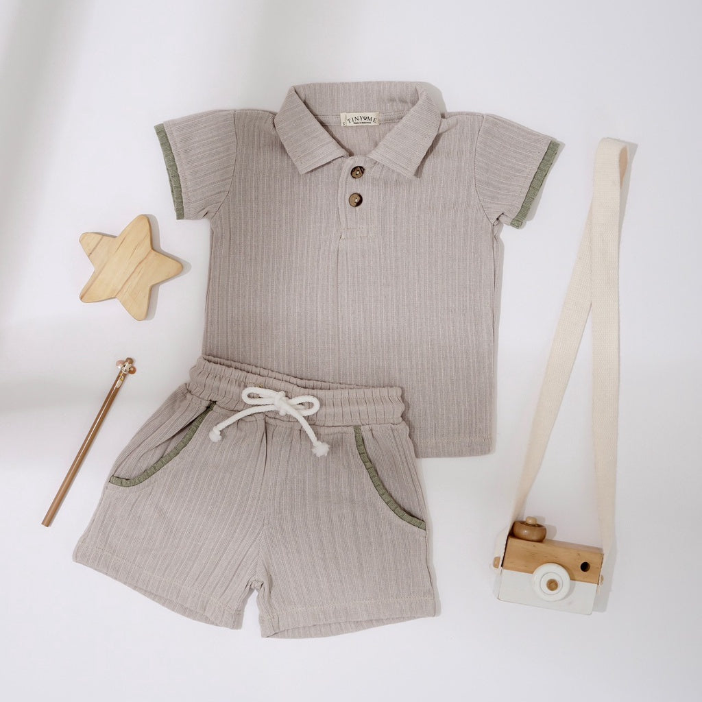 TINYME 1-4thn | Setelan Tshirt + Celana (1 set) Laki-laki Bayi Anak Pakaian anak Kaos Bayi catalog TMTM HIRO