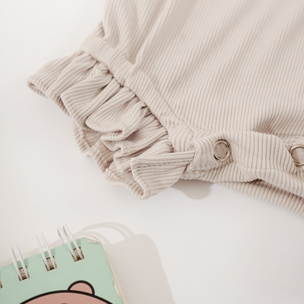 TINYME || (free bandana) 0-18bln JUMPER RUFFLE BASIC BAYI | JUMPSUIT ROMPER BAJU ANAK  catalog TMTM ELENA