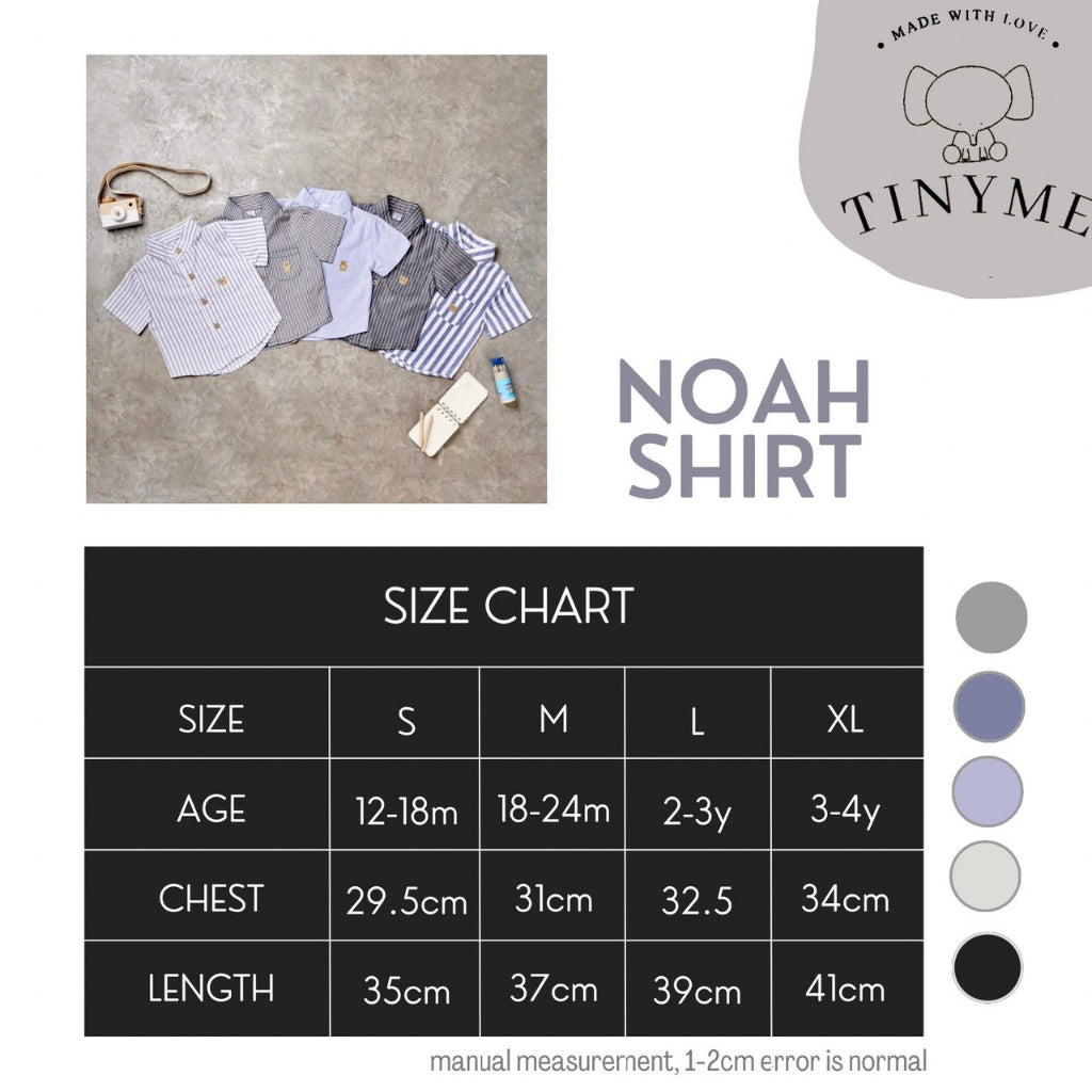 TINYME 1-4thn || Kemeja Koko Formal Kaos Kurta Shirt Kokoh Anak Laki-laki Pakaian Bayi catalog TMTM NOAH