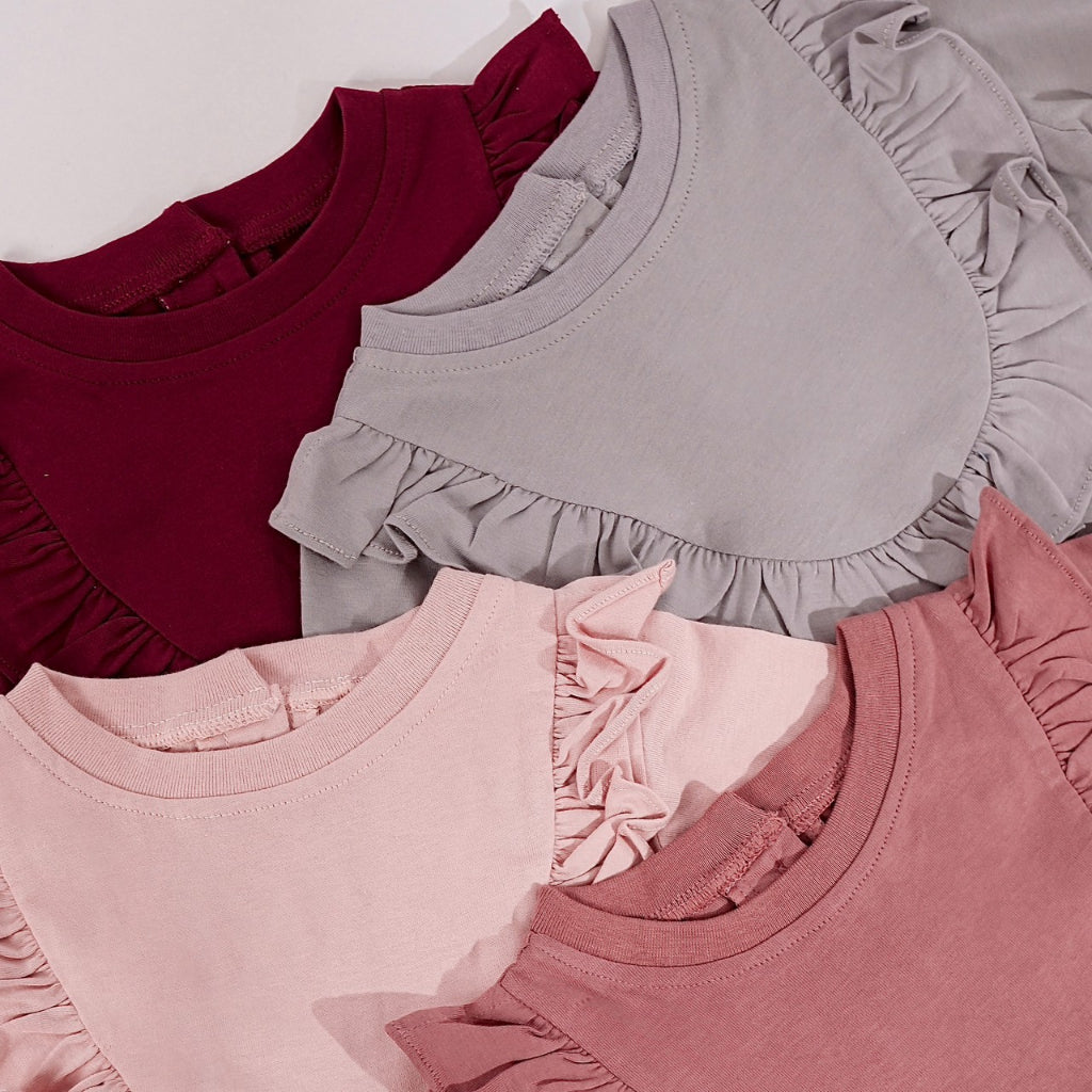 TINYME 0-18bln JUMPER RUFFLE BASIC BAYI | JUMPSUIT ROMPER BAJU PAKAIAN ANAK BABY catalog TMTM FREYA