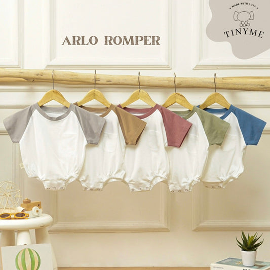 TINYME 0-18bln KATUN PREMIUM ROMPER BASIC BAYI | JUMPSUIT JUMPER BAJU PAKAIAN ANAK BABY catalog TMTM ARLO