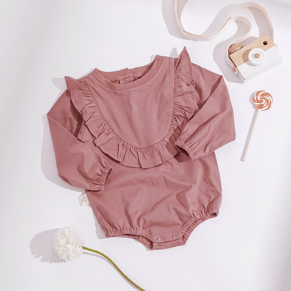 TINYME 0-18bln JUMPER RUFFLE BASIC BAYI | JUMPSUIT ROMPER BAJU PAKAIAN ANAK BABY catalog TMTM FREYA