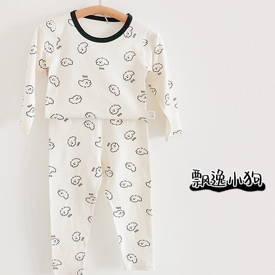 2-6 thn | SET KAOS + CELANA PIYAMA ANAK SET BAJU TIDUR LENGAN PANJANG CATALOG QNS QCN