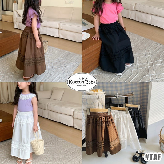 2-6 thn || ROK PANJANG KARET CASUAL BAWAHAN ANAK PEREMPUAN catalog NXTY TAF