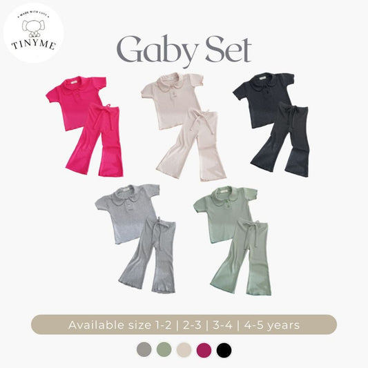 TINYME 1-5 thn || SETELAN KAOS CELANA KULOT ANAK SET ATASAN BAYI catalog TMTM GABY