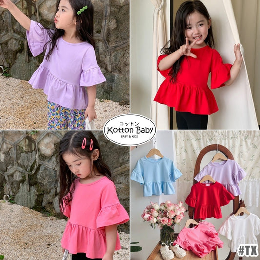 2-6 thn || ATASAN BAJU KAOS KEMEJA BLOUSE PAKAIAN ANAK PEREMPUAN catalog NXTY TX