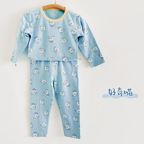 2-6 thn | SET KAOS + CELANA PIYAMA ANAK SET BAJU TIDUR LENGAN PANJANG CATALOG QNS QCN