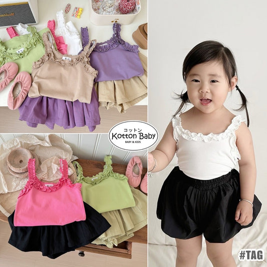 2-6 thn || ATASAN KAOS LENGAN BUNTUNG CASUAL PAKAIAN ANAK PEREMPUAN catalog NXTY TAG