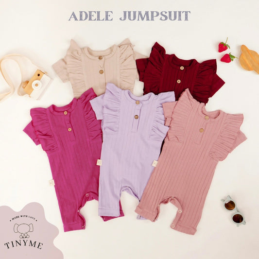 TINYME 0-18bln JUMPER RUFFLE BASIC BAYI | JUMPSUIT ROMPER BAJU PAKAIAN ANAK BABY catalog TMTM ADELE