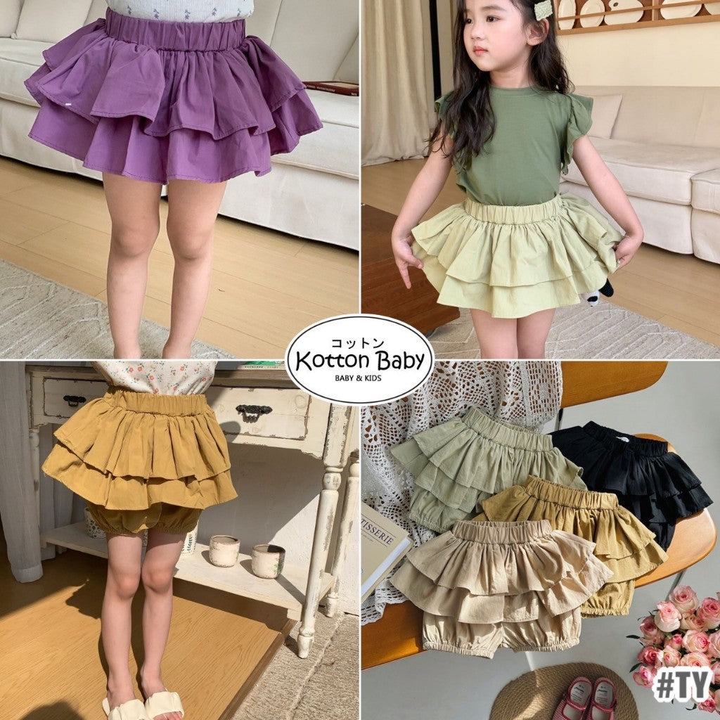 2-6 thn || ROK CELANA PENDEK KARET CASUAL BAWAHAN ANAK PEREMPUAN catalog NXTY TY