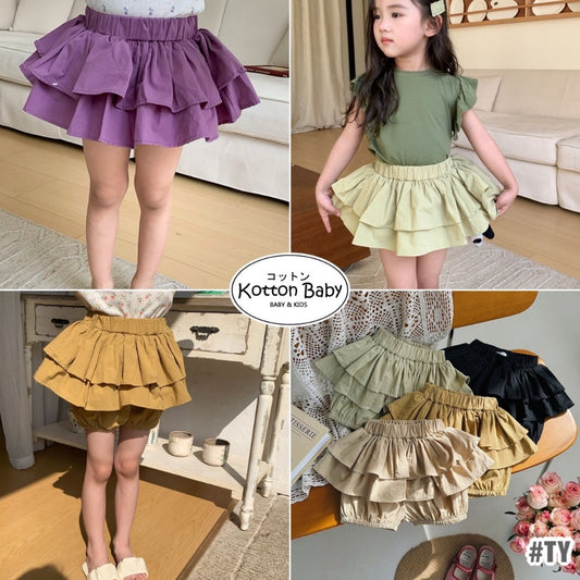 2-6 thn || ROK CELANA PENDEK KARET CASUAL BAWAHAN ANAK PEREMPUAN catalog NXTY TY