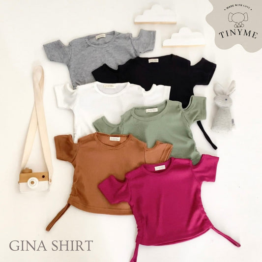 TINYME 1-5thn || CROPTOP ATASAN ANAK KAOS TOP CASUAL PEREMPUAN Catalog TMTM GINA