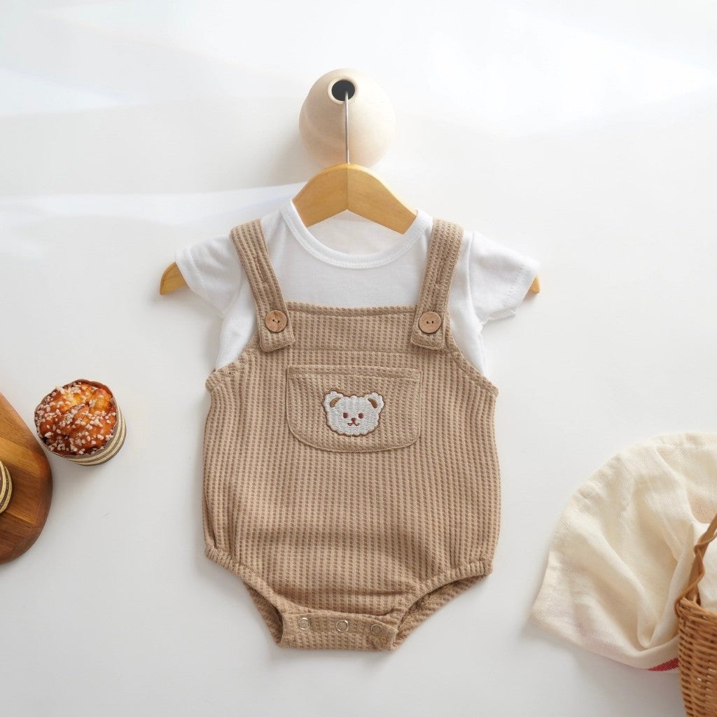 TINYME 0-18 bln || Set Jumpsuit Overall + Kaos  Celana Kodok Gantung Luaran Anak Bayi Catalog TMTM TAYLOR
