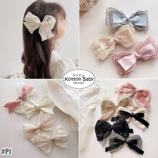 Jepitan rambut big bow | Pita Rambut | jepit bayi anak aksesoris kepala perempuan catalog WGEP Pi