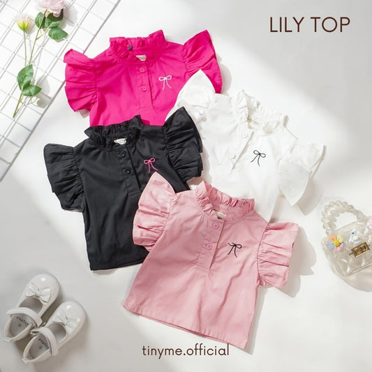 TINYME 0-5 thn || ATASAN PEPLUM TOP KAOS BAYI ANAK CASUAL catalog TMTM LILY