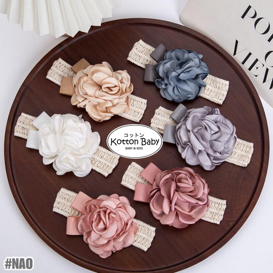 Bandana bayi lace renda brukat headband import pita anak perempuan catalog QUIN NAO