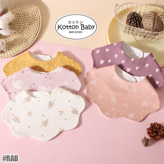 Premium BIB SLABBER BUNGA BAYI SET CELEMEK TATAKAN LIUR ANAK catalog NSLR RAB