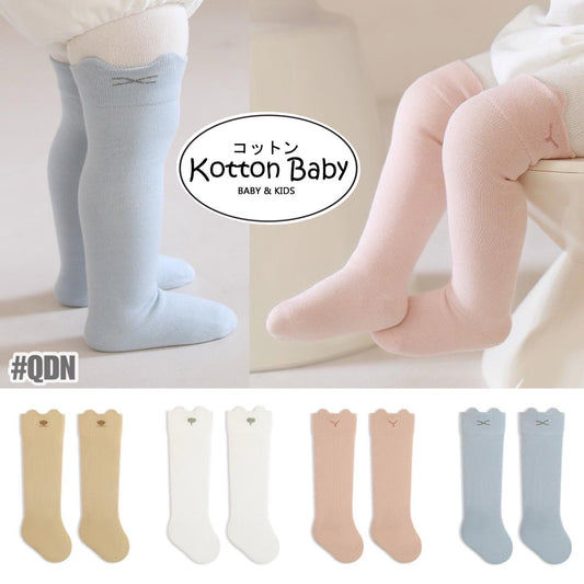 0-3 thn | KAOS KAKI PANJANG BAYI ANAK IMPOR NEWBORN SOCKS PEREMPUAN catalog QN QDN
