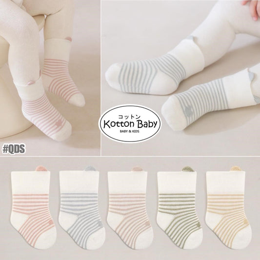 0-3 thn | KAOS KAKI BAYI ANAK IMPOR SOCKS LUCU KARAKTER KARTUN UNISEX catalog QN QDS
