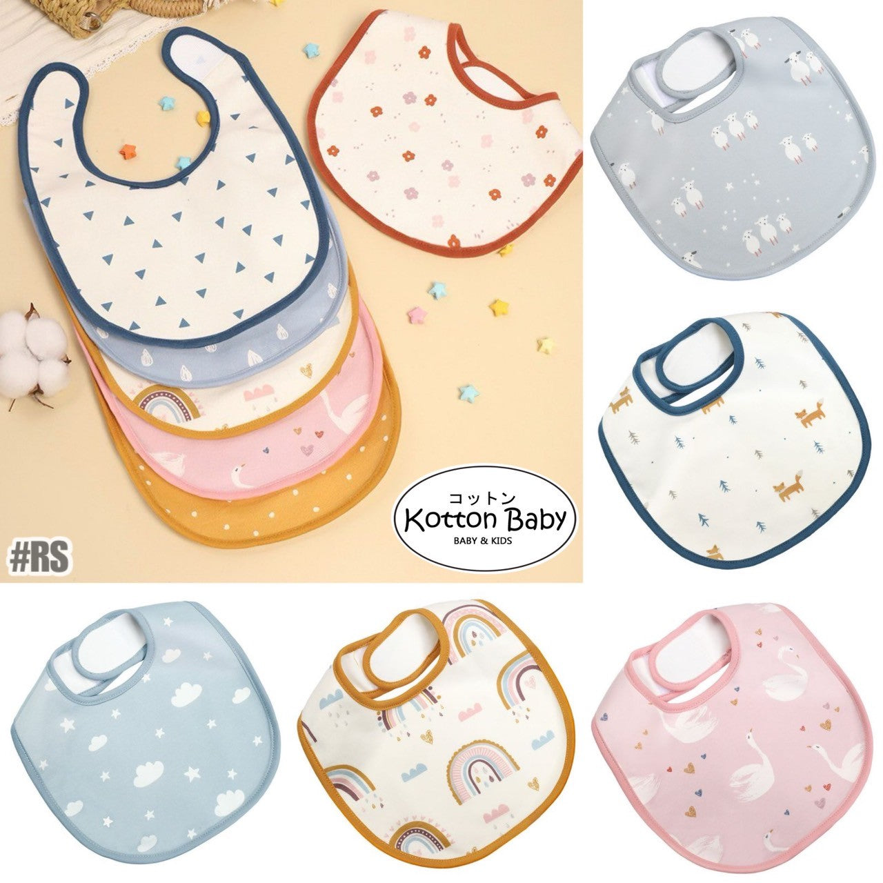 Premium BIB SLABBER BUNGA BAYI SET CELEMEK TATAKAN LIUR ANAK catalog NSLR RS