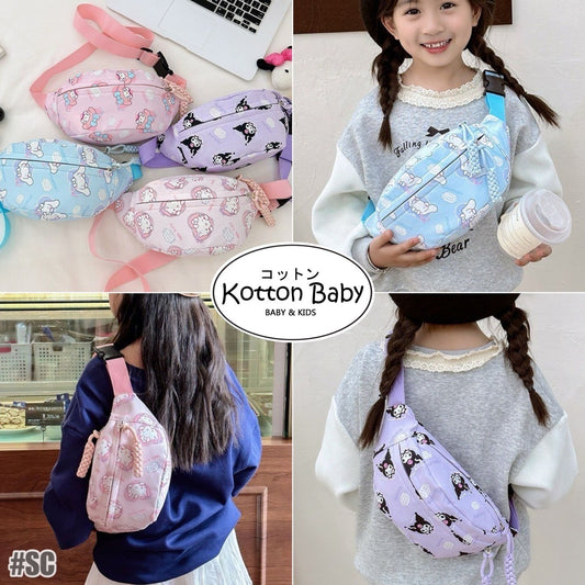 TAS SELEMPANG SANRIO BAHU MODIS ANAK PEREMPUAN KARTUN LUCU ANAK-ANAK CATALOG SQTQ SC