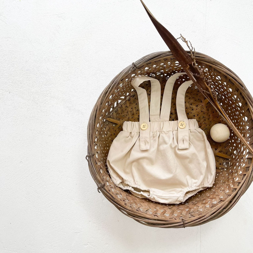 0-2 thn | Celana Pendek Jeans Kodok Gantung Luaran Suspender Denim Karet Anak Casual Jalan Bayi Catalog DDWJ DF