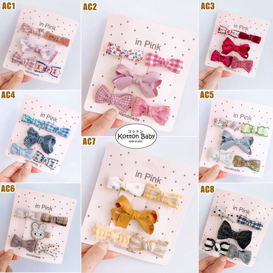 (isi 5pcs) Set Jepitan rambut | Pita Rambut | bayi anak import perempuan aksesoris catalog ATSP AC