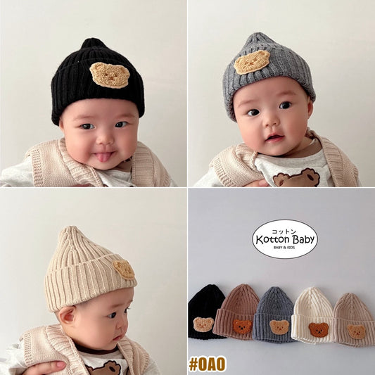 0-2 thn || Topi Bayi Newborn Anak Polos Kupluk Karakter Lucu Emen Anak Impor Catalog OIMG OAO