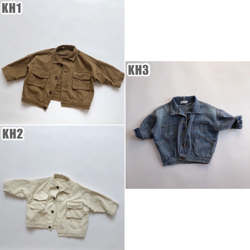 1-7 thn | Jaket Denim Jeans Anak Coat Cargo Jalan Formal Bayi Catalog KQHZ KH