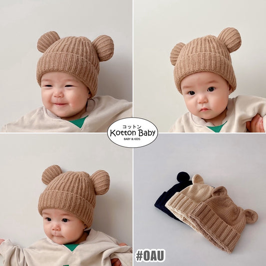 0-2 thn || Topi Bayi Newborn Anak Polos Kupluk Karakter Lucu Emen Anak Impor Catalog OIMG OAU