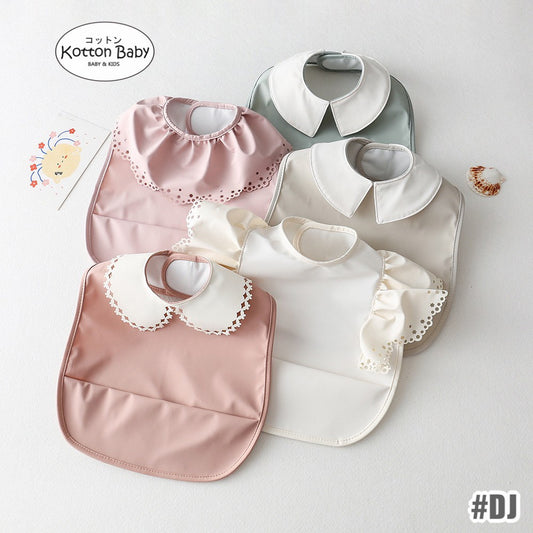 BIB BAYI LACE KERAH   / BABY SILICONE CELEMEK BAJU BLW MAKAN MPASI / SLABBER / TATAKAN AIR LIUR DQIN DJ catalog