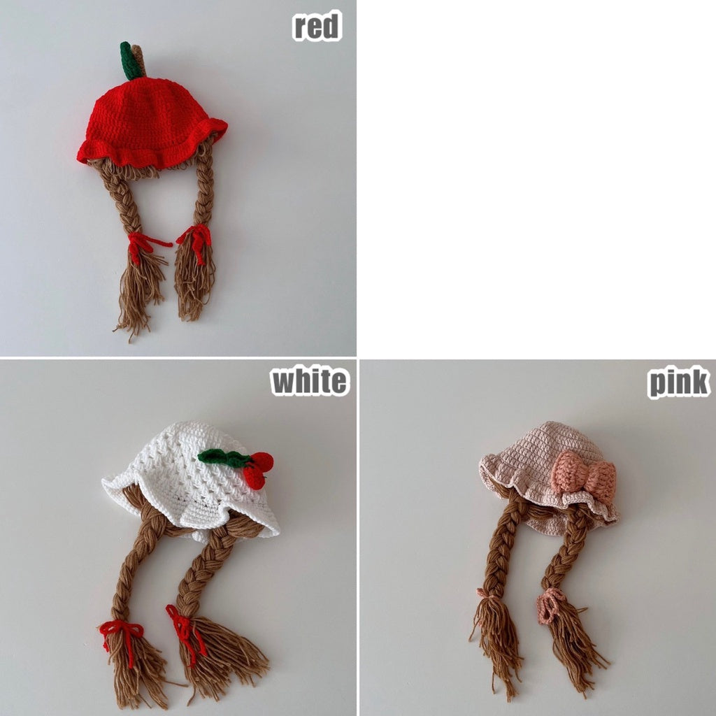 0-3 thn || Topi Wig Korea Bayi Rambut Palsu Newborn Anak Polos Kupluk Karakter Lucu Emen Anak Impor Catalog OIMG OBC