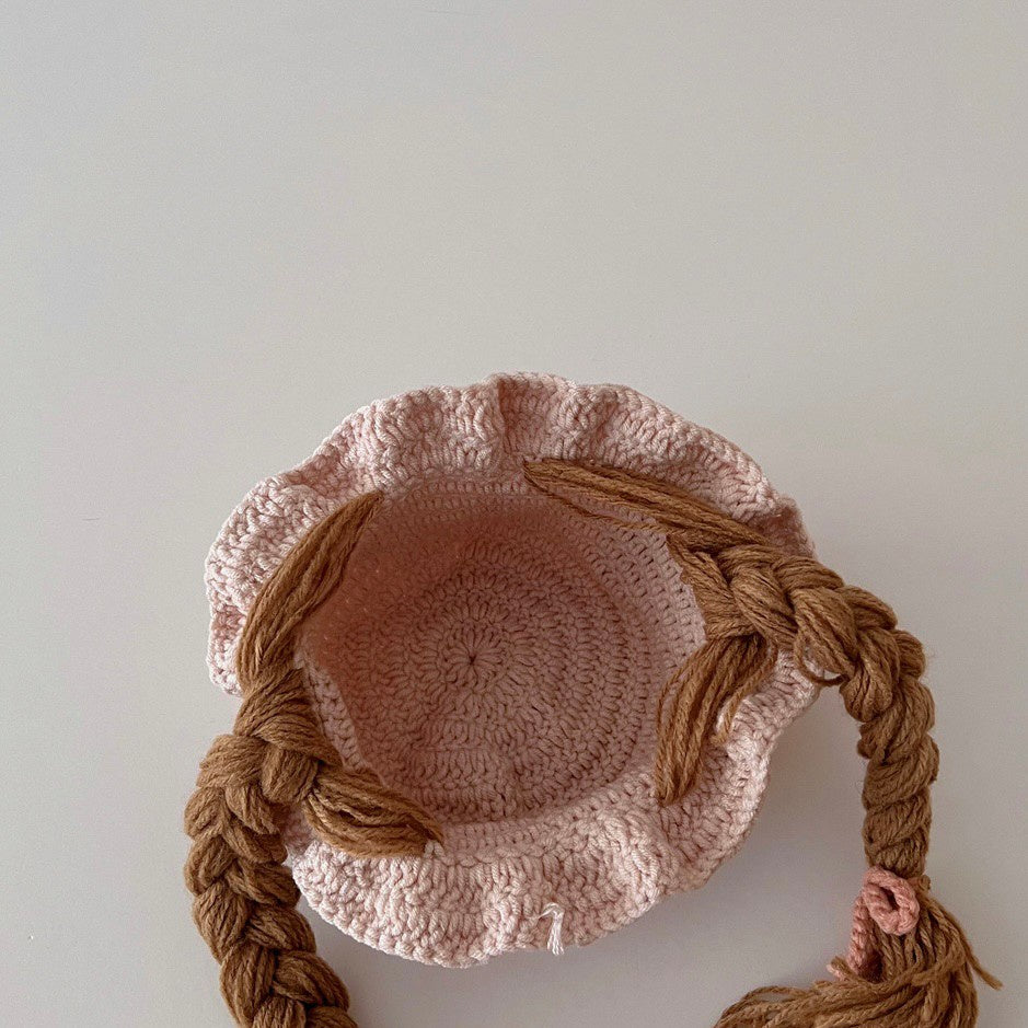 0-3 thn || Topi Wig Korea Bayi Rambut Palsu Newborn Anak Polos Kupluk Karakter Lucu Emen Anak Impor Catalog OIMG OBC