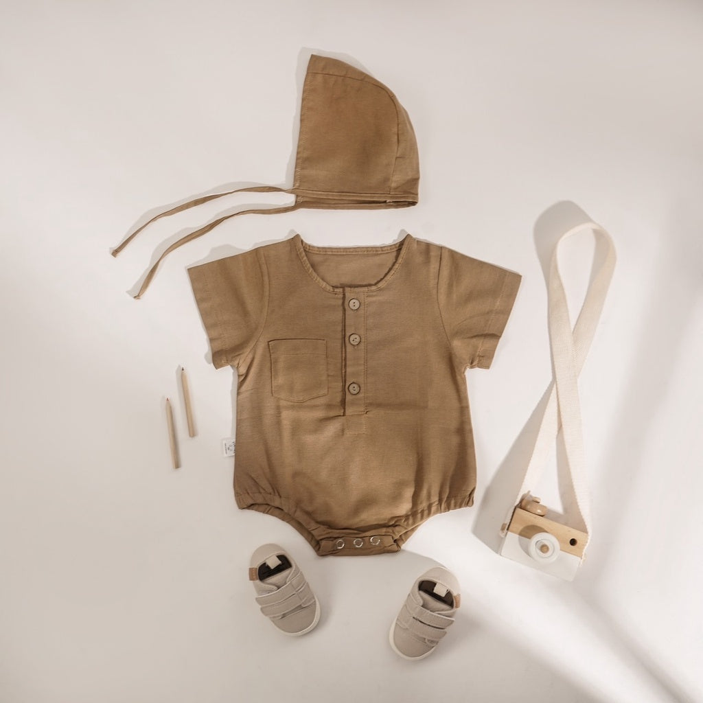 TINYME (free topi bonnet) 0-18bln ROMPER BASIC BAYI | JUMPSUIT JUMPER BAJU PAKAIAN ANAK BABY catalog TMTM Adam