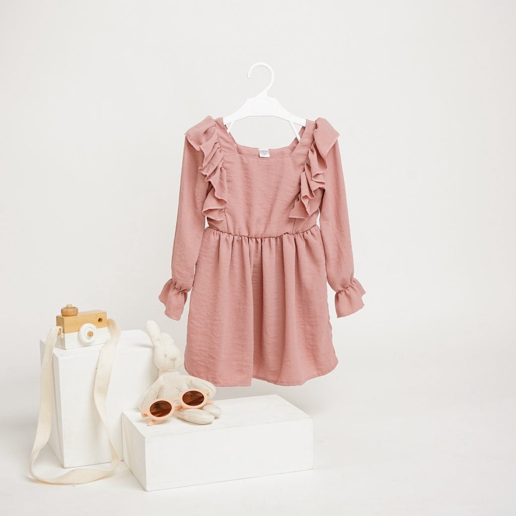 TINYME 1-4thn | DRESS BAYI ANAK BASIC CASUAL PESTA ELEGAN FORMAL PEREMPUAN catalog TMTM TIANA