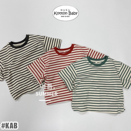 1-5thn | Tshirt Kaos Korea Basic Lengan Pendek Anak Laki-laki Pakaian Bayi KQHZ catalog KAB