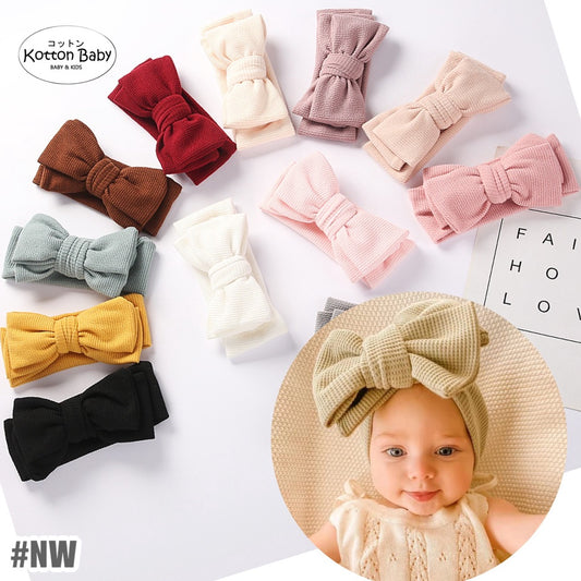 (Big Bow) Bandana bayi headband jumbo premium import pita anak perempuan catalog QUIN NW