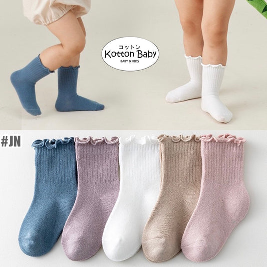 0-5 thn | KAOS KAKI POLOS BAYI ANAK IMPOR NEWBORN SOCKS PEREMPUAN catalog JCZZ JN