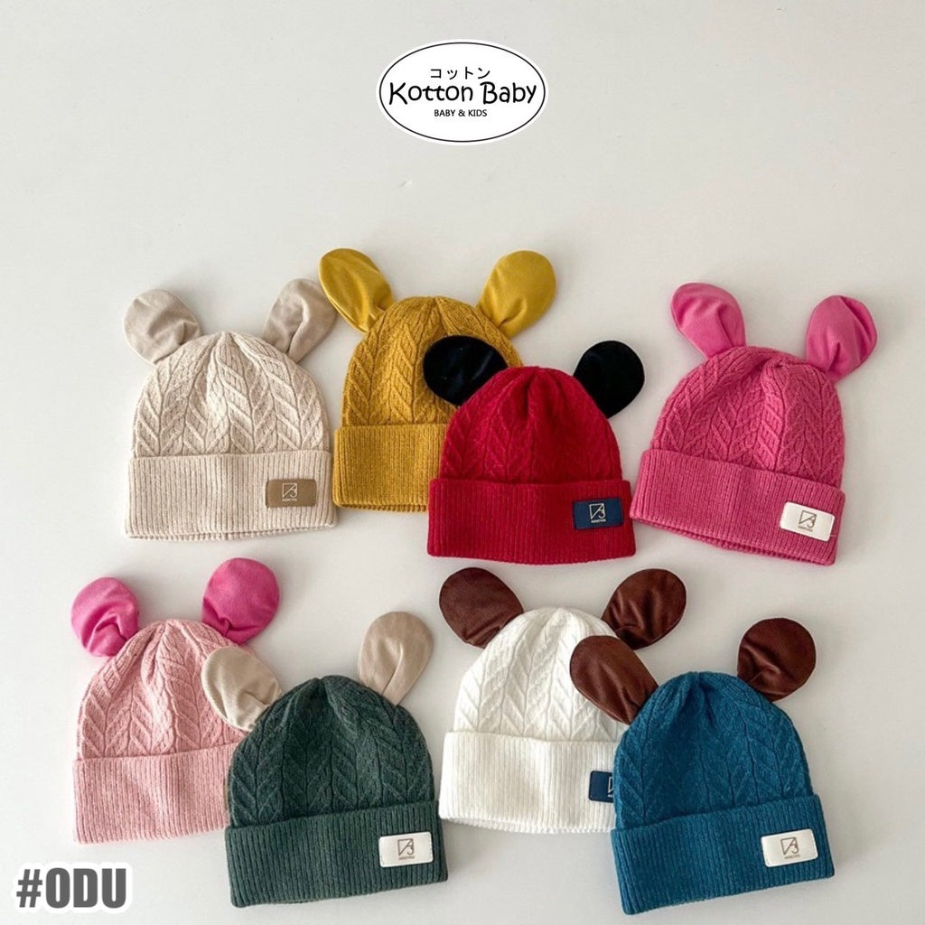0-2 thn || Topi Bayi Newborn Anak Polos Kupluk Karakter Lucu Emen Anak Impor Catalog OIMG ODU