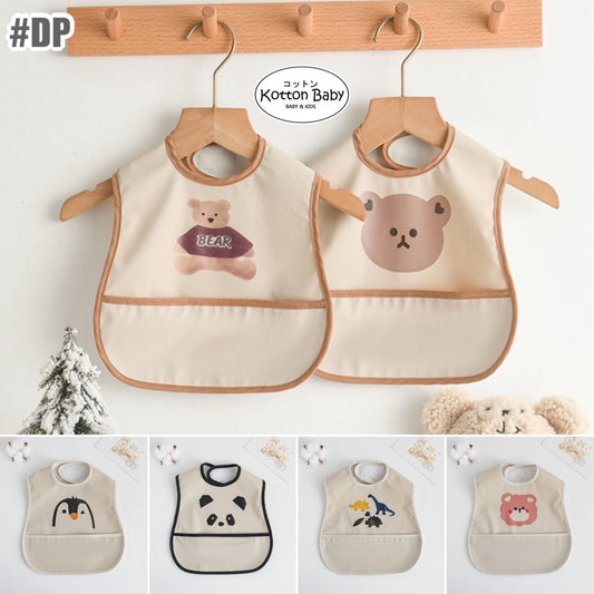 BIB BAYI BAJU BLW  / BABY SILICONE CELEMEK MAKAN MPASI / SLABBER / TATAKAN AIR LIUR DQIN DP catalog