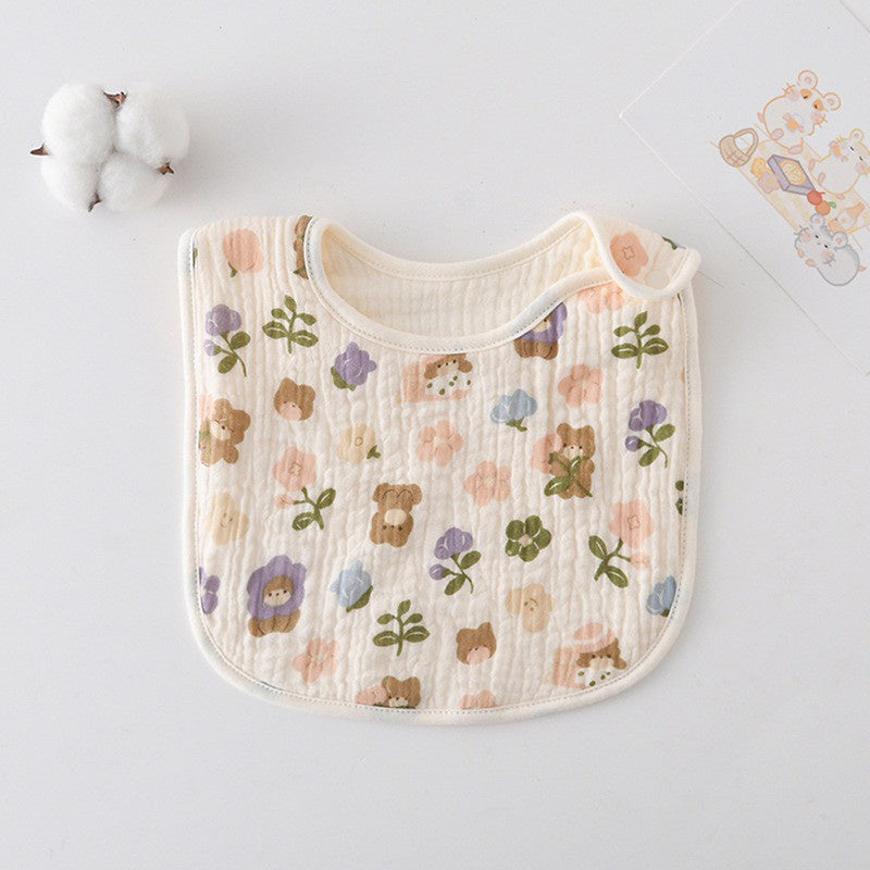 Premium BIB SLABBER BUNGA BAYI SET CELEMEK TATAKAN LIUR ANAK catalog DQIN DQ