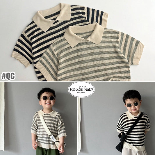 1-5thn | Tshirt Kaos Korea Basic Lengan Pendek Anak Laki-laki Pakaian Bayi MTQN catalog QC