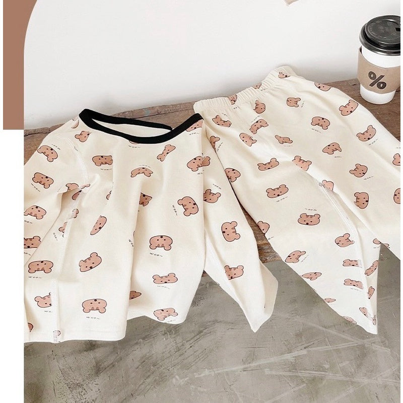 2-6 thn | SET KAOS + CELANA PIYAMA ANAK SET BAJU TIDUR LENGAN PANJANG CATALOG QNS QCN