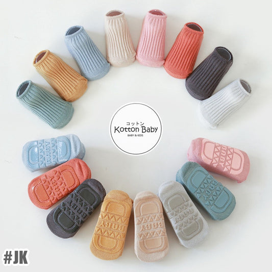 0-3 thn | KAOS KAKI BAYI ANAK NEWBORN BASIC POLOS SOCKS catalog JCZZ JK