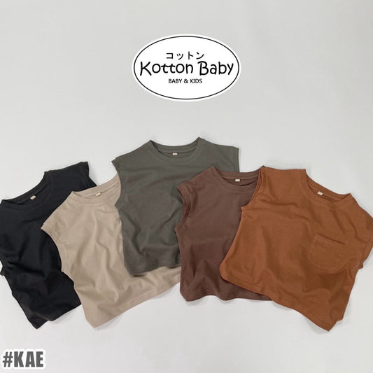 1-5thn | Tshirt Kaos Korea Basic Oblong Kutang Anak Laki-laki Pakaian Bayi KQHZ catalog KAE